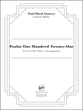 Psalm One Hundred Twenty-One SATB choral sheet music cover